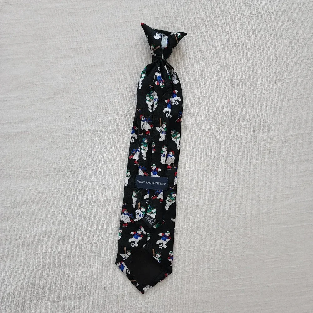 Snowman Sporty Clip-on Tie toddler/kids
